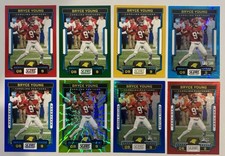 2023 Panini Score Bryce Young RC #301 Lot Of 8 Variations-#’d 299,100,99,35,&20