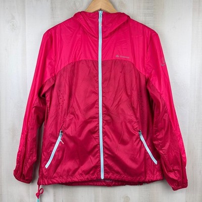 Quechua Women s Full Zip Decathlon Hooded Jacket Helium Series Hot Pink Large