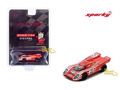 1/64 SPARKY Porsche 917 K No. 23 24H Le Mans Winner 1970 Red