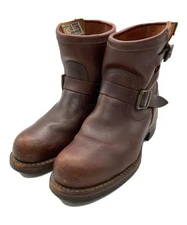 CHIPPEWA Boot Short Engineer Boots Leather Brown
