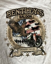 Bentley's Saloon Arundel Maine Men's XL T-Shirt Made In USA