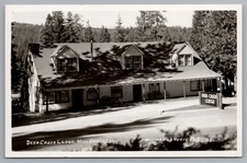 Vintage Real Photo Postcard Deer Creek Lodge Mill Creek CA