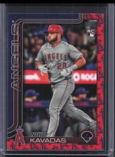 2025 Topps Series 1 #278 Niko Kavadas Team Color Border Variation RC