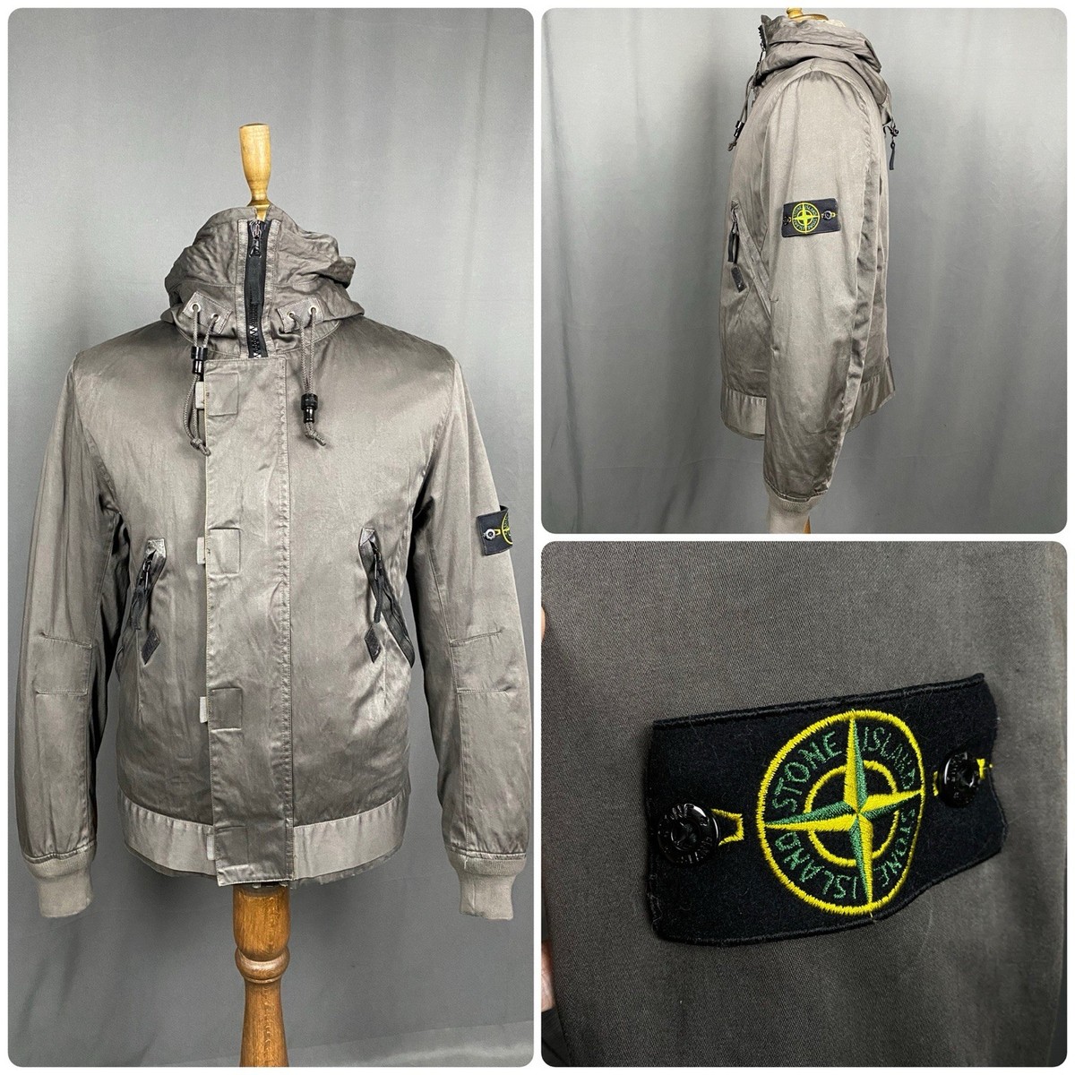 Stone Island + Liner 2008 Vintage Liquid Silk Insulated Men's