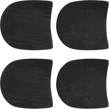 4 Pcs Boot Heel Caps, Black Shoe Repair Rubber Heels Protectors for Boots  Shoe