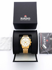 Rado Centrix Quartz Chronograph Date Rose Gold SS 36mm 50m Box Papers