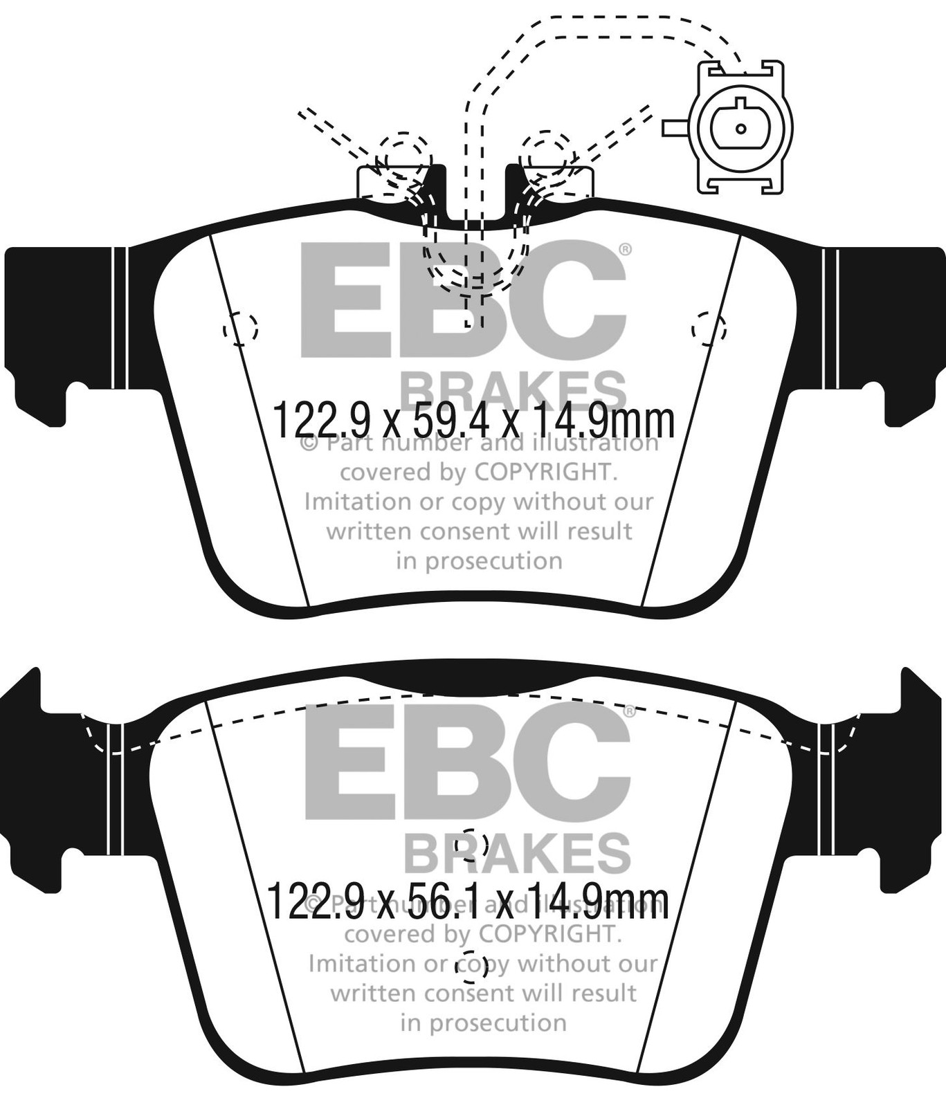 EBC DP32315C BRAKE PAD SET DISC BRAKE Rear