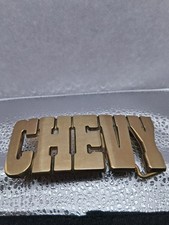 Belt Buckle VINTAGE Chevy Solid Brass Classic Never Used Very nice condition.