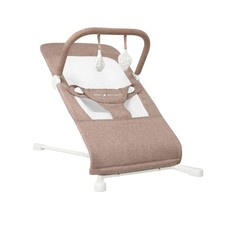 Baby Delight Highland Baby Bouncer Mocha Tweed 3-Position Recline For Infant