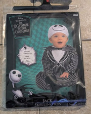 Jack Skellington Costume Nightmare Before Christmas Halloween Infant 3-6 Months