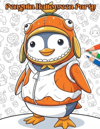 Penguin Malbuch Halloween: Spuk Abenteuer FüR Kinder, Kreativbuch, Spaß-image