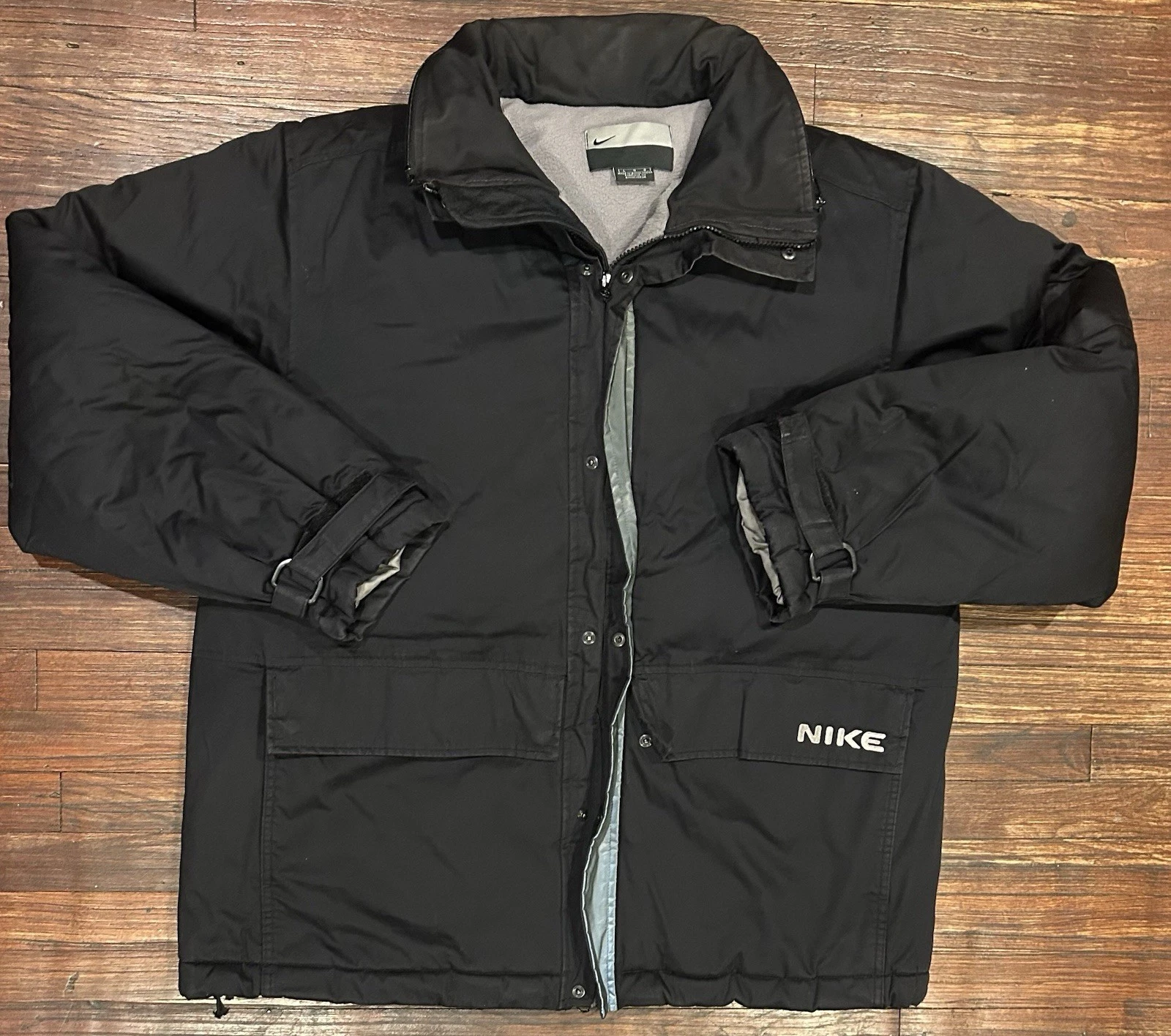 Nike Men’s Size Large Feather Down Puffer Jacket Winter Snowboard Coat 2000s Y2K