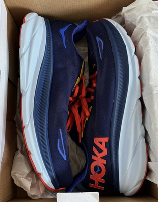 Hoka One Onr Clifton 9 Red and Blue Sneakers sz 8.5 Men NEW Men main image 3