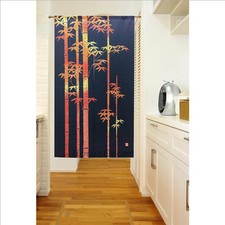 Door Noren tenda divisa divisorio porta stampa bambù privacy schermo arazzo