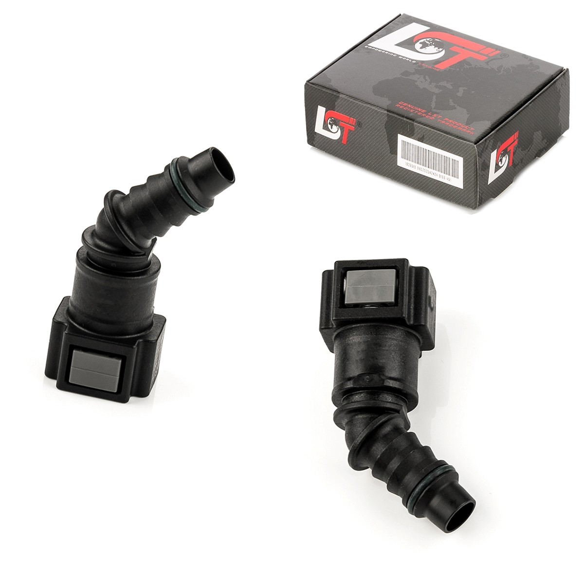 2x Quick Release Fuel Line Hose Coupling 45° 7.89x8mm for DAIMLER