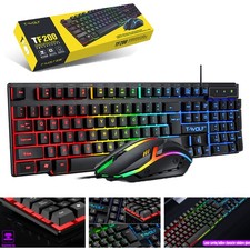 Gaming Keyboard and Mouse Combo - LED Backlit...