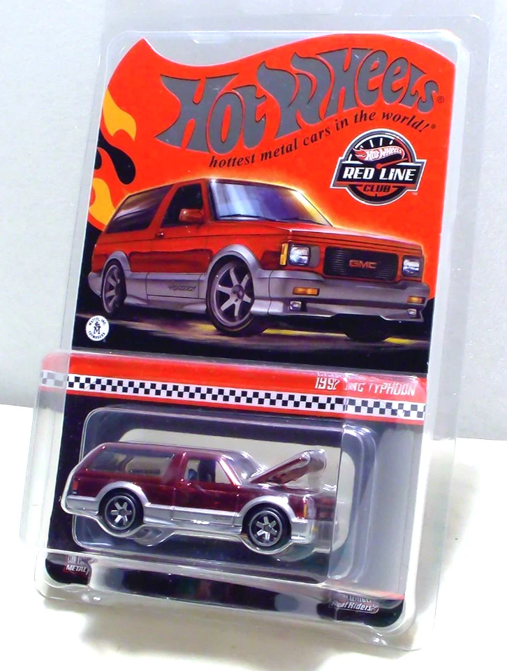 Hot Wheels Redline Club RLC 1992 GMC Typhoon Sprectraflame Red 1:64 Diecast Foto 4 de 4