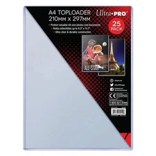 Ultra Pro 7442715559 8.3 x 11.7 in. A4 Size Top Loader - 25 Per Pack