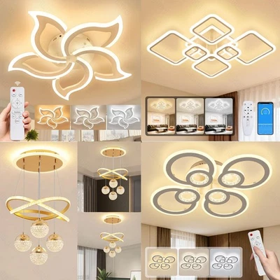 DEPMOG Plafoniera LED dimmerabile soggiorno moderna plafoniera con telecomando cucina