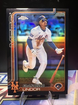 2025 Topps Chrome - 01/10 Francisco Lindor #170 Black 01/10 
