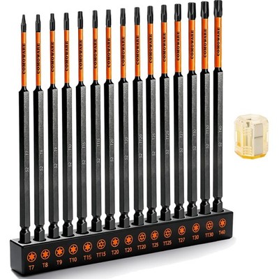 Torx Bit Set lang 15-tlg Schraubbitsatz S2 Magnetisch Schraubenzieher