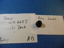 Sony TC-WR665S Cassette Deck Replacement Parts Rec Level Control Knob