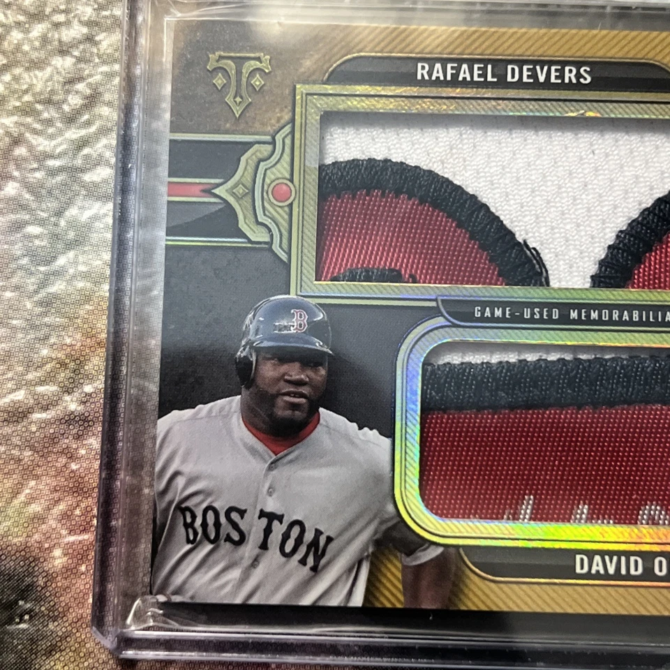 🔥2024 Topps Triple Hilos RAFAEL DEVERS & ORTIZ Doble Jumbo Parche Automático?/9 🔥 Foto 4 de 4