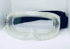 NEW Clear Safety Goggles Wide Vision Adjustable Strap ASTM Certified - SAVE 30%