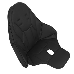 Black High Chair Pad Soft Comfortable PU Leather Cushion Water Resistant Baby