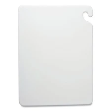 San Jamar CB152012WH 20" x 15" x 0.5" Plastic Color Cutting Boards - White New