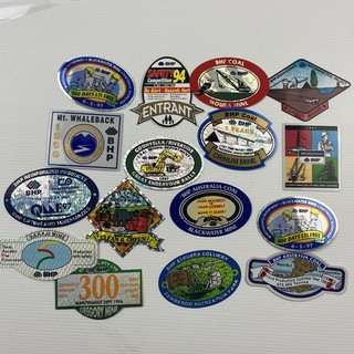 Vintage Australian Mining Stickers BHP Coal Mine Lot