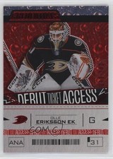 2023 Upper Deck Credentials Debut Ticket Access Red /349 Olle Eriksson Ek 1e7g