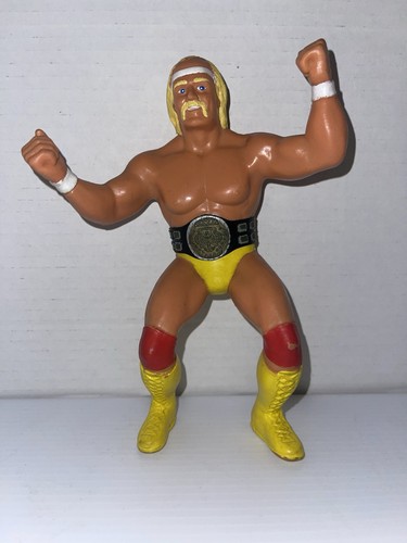 WWF LJN Hulk Hogan 1984 Rubber Wrestling Figure wi...