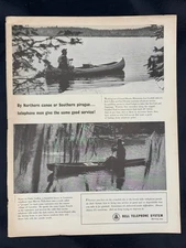 Magazine Ad* - 1964 - AT&T / Bell System - fishing