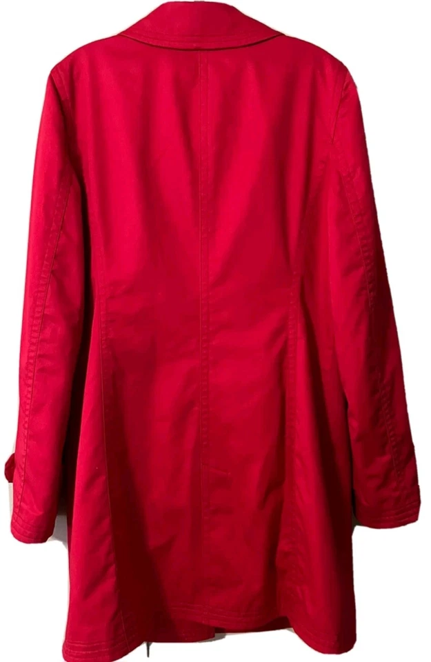 Abrigo para caminar Coach XL rosa bayas botón cierre giratorio nuevo con etiquetas Foto 3 de 4