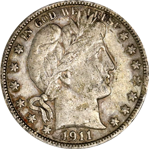 1911-P Barber Half Dollar -  Heavy Scratches