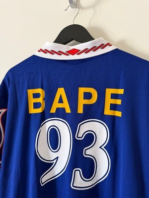 Bape x Adidas Flame Jersey - Size XXL - Blue - KF4914 | eBay