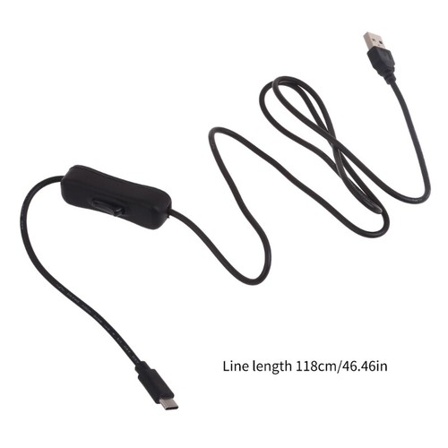 Power Switches USB Type C Male to Female USB C Extension Cable for Mini Fan DVR - Zdjęcie 8 z 8