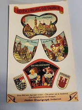 Vintage Germany Stickers/Decals Postcard Rothenburg O.D. Tauber D4