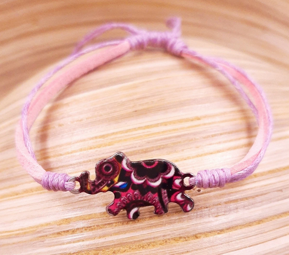 Pink elephant deals bracelet