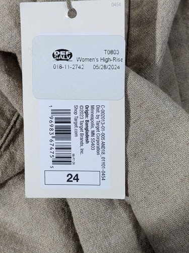 Womens High-Rise Linen Blend SKORT By A New Day Size 24 Beige - Picture 6 of 11