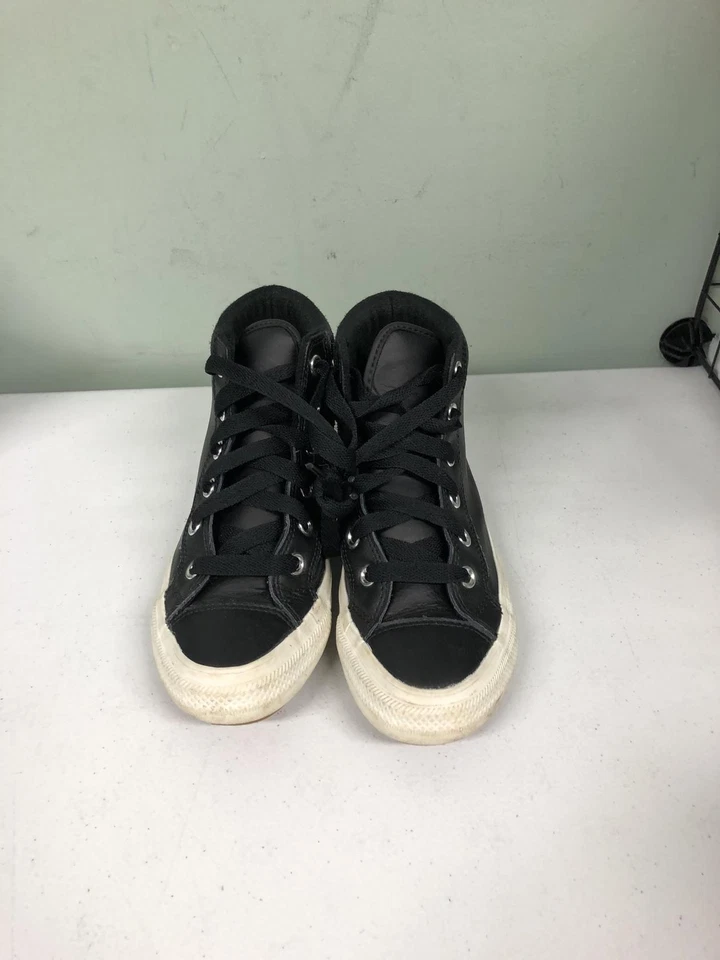 Converse Unisex Kids' Chuck Taylor High Top Boot Sneaker 661906C Black Size 3 - Image 3 of 4