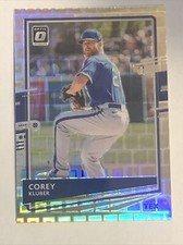 2020 donruss optic baseball Pandora FOTL Blue Corey Kluber #d /99