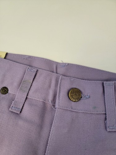 Vtg NWT Lee Denim Jean Pants Straight Leg Regular Fit Lavender Student Sz 26/34 - Picture 7 of 8