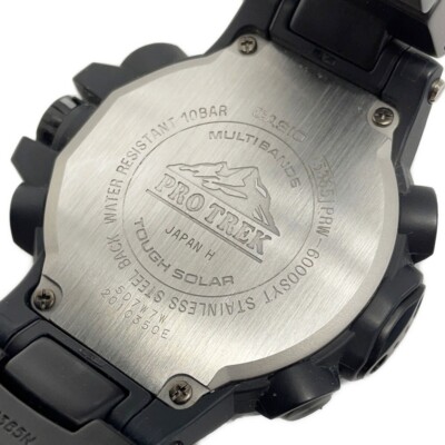 AUTH CASIO WATCH PROTREK SOLAR PRW-6000SYT-1JF BLACK CASE:52MM 