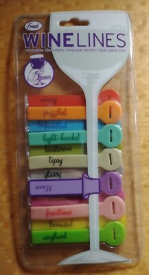 Freds Stemware ID Tag Bands Bottle Markers Drink Bracelets Wine Charms