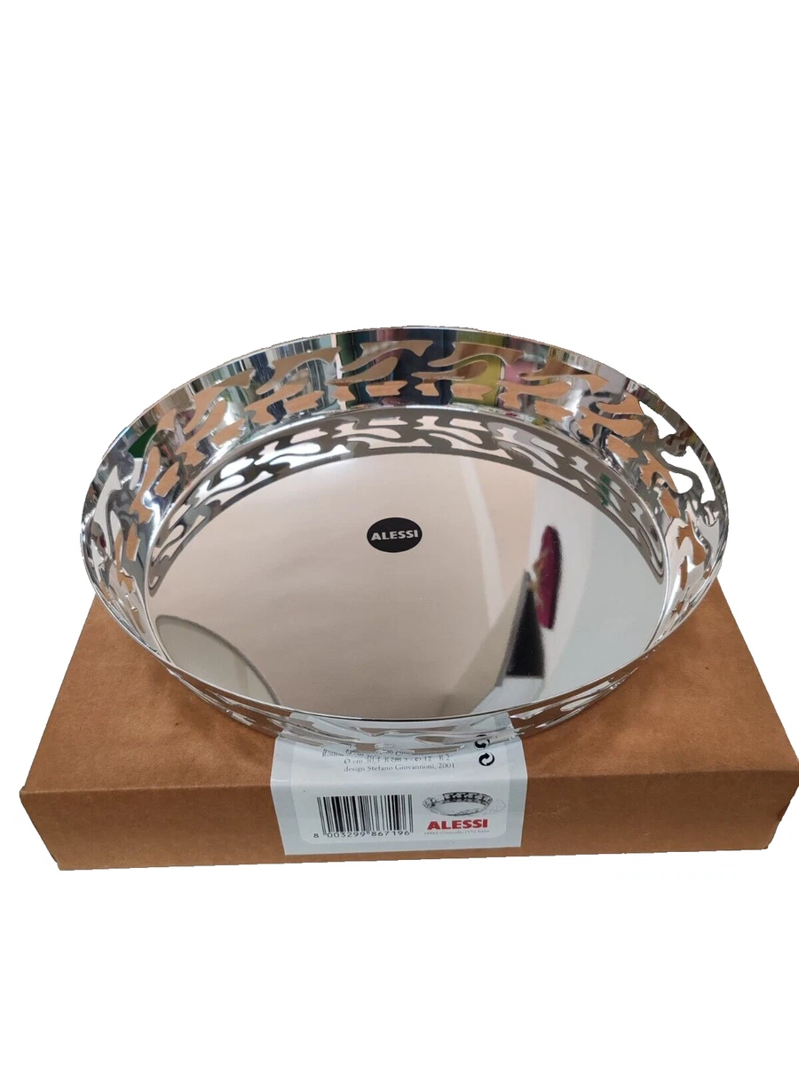 Plateau Rond Alessi En Inox 18/10 – Vassoio Rotondo – Neuf Sous Emballage