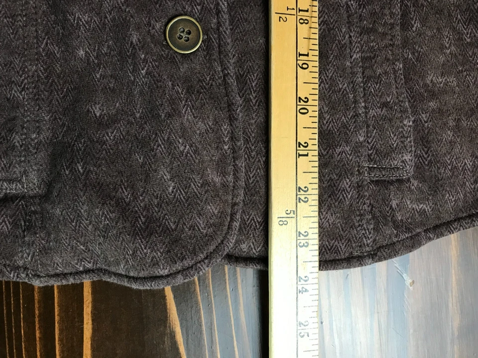 Chaqueta tallada con volantes, para mujer talla pequeña, marrón, polar, forrada, blazer Foto 4 de 4