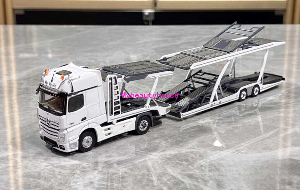 35R-001 GCD 1/64 ACTROS GIGASPACE 6×2 1/64 GCD Benz Actros Gigaspace Blue Trailer Truck Diecast