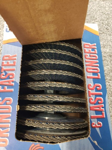 Flap Disc, WEILER 51233 7 in. x 60 Grit,5/8-11 TIGER X PACK OF 10 - Picture 3 of 3
